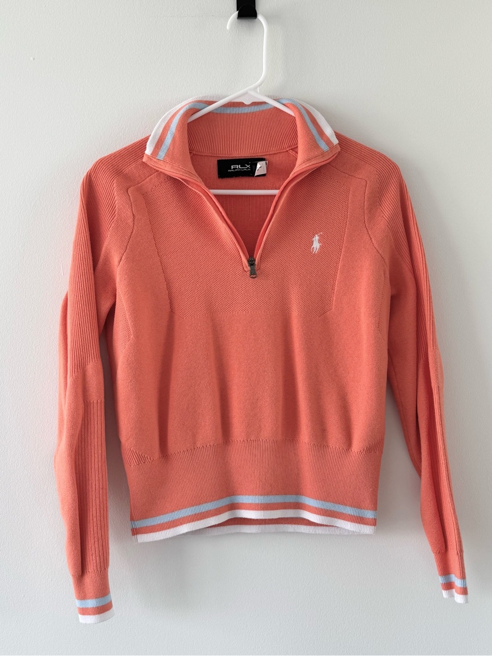 Ralph Lauren RLX Half Zip Cotton Blend Sweater